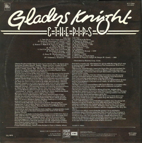 Gladys Knight & The Pips* : The Fabulous Gladys Knight & The Pips (LP, Album, Comp)