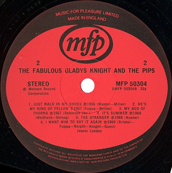 Gladys Knight & The Pips* : The Fabulous Gladys Knight & The Pips (LP, Album, Comp)