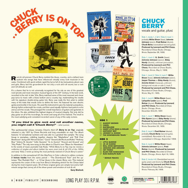 Chuck Berry : Berry Is On Top (LP, Album, Mono, Ltd, RE, Gre)