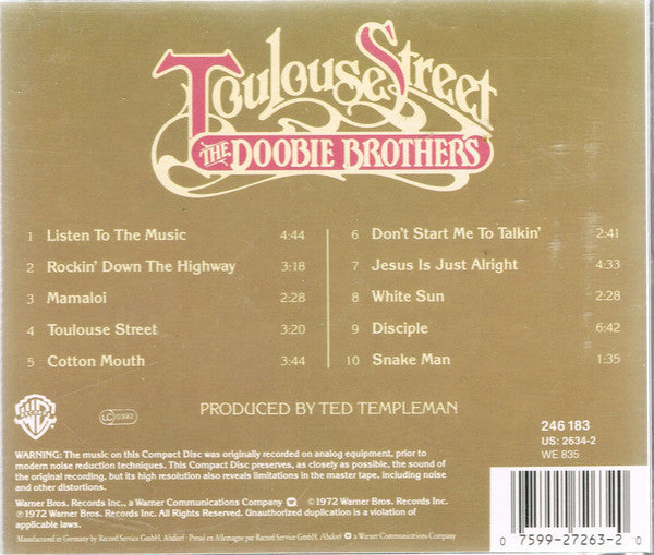 Doobie Brothers, The - Toulouse Street (CD) - Discords.nl