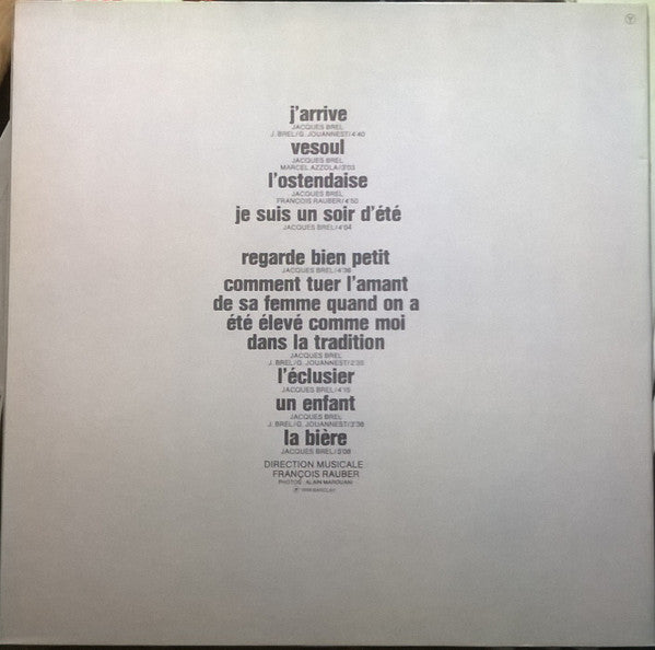Jacques Brel : Vesoul 4 (LP, Album, RE, Gat)