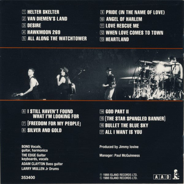 U2 : Rattle And Hum (CD, Album)