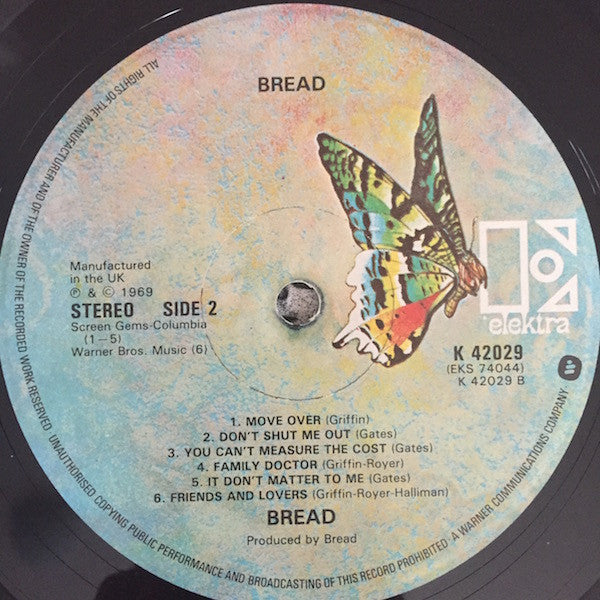 Bread : Bread (LP, Album, RE)