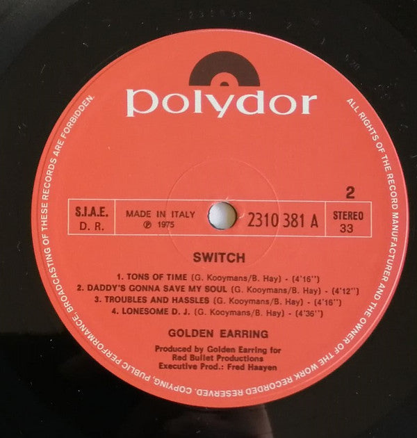 Golden Earring : Switch (LP, Album)