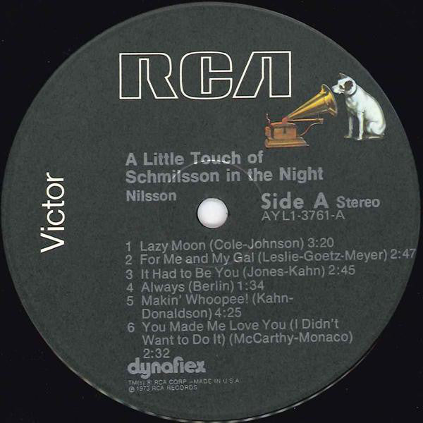 Nilsson* : A Little Touch Of Schmilsson In The Night (LP, Album, RE, Ind)