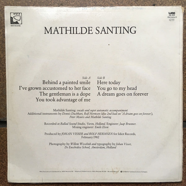 Mathilde Santing : Mathilde Santing (10", MiniAlbum)