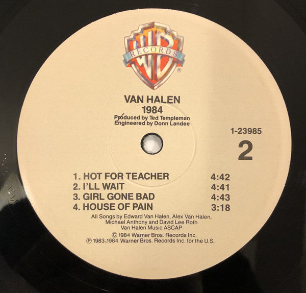 Van Halen : 1984 (LP, Album, RE, RM, 180)