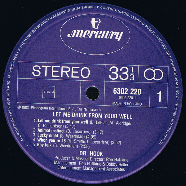 Dr. Hook : Let Me Drink From Your Well (LP, Album)