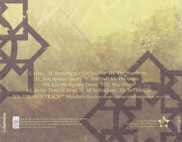 Seemless : Seemless (CD, Album, RE, O-C)