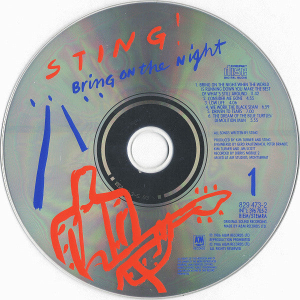 Sting : Bring On The Night (2xCD, Album, RE, RP, PMD)