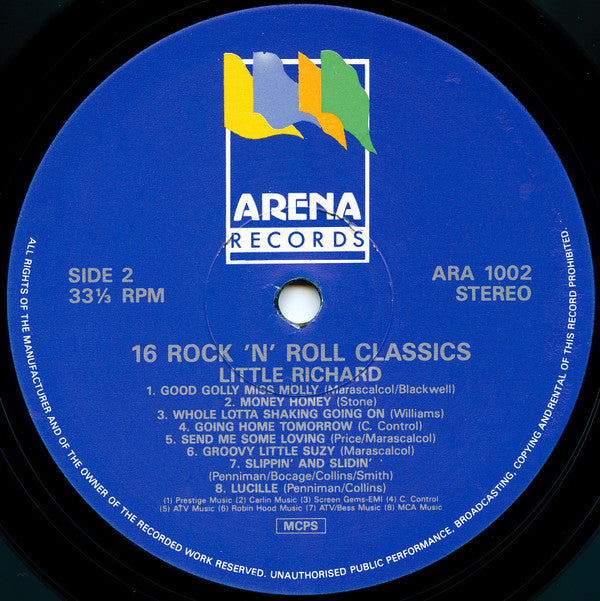 Little Richard : 16 Rock 'N Roll Classics (LP, Comp)
