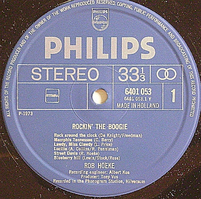 Rob Hoeke : Rockin' The Boogie (LP, Album)