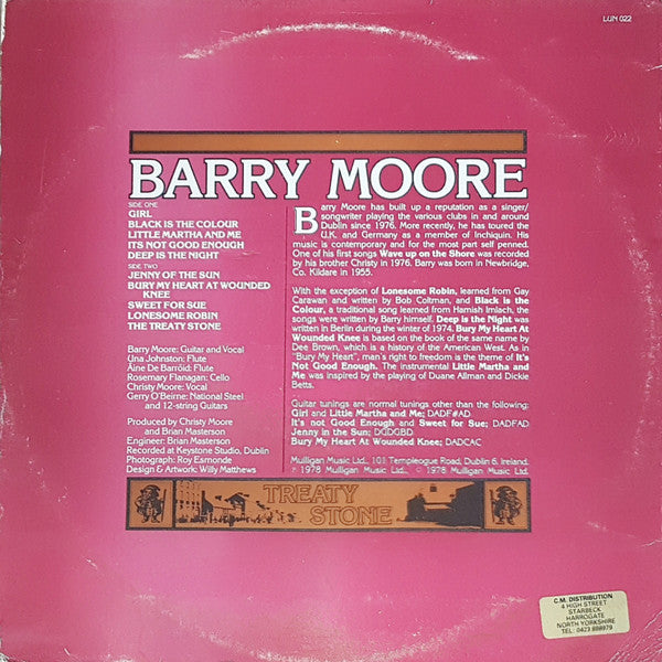 Barry Moore : Treaty Stone (LP, Album)