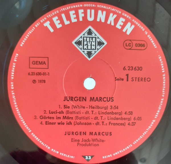 Jürgen Marcus : Jürgen Marcus (LP, Album, Gat)