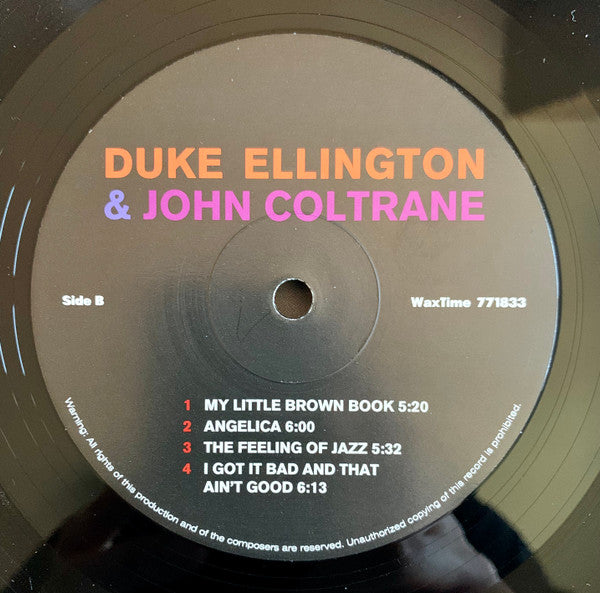 Duke Ellington & John Coltrane : Duke Ellington & John Coltrane (LP, Album, Ltd, RE, RM, 180)