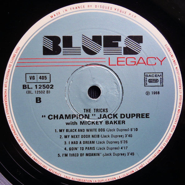 "Champion" Jack Dupree* / Mickey Baker : The Tricks (LP, Album, RE)