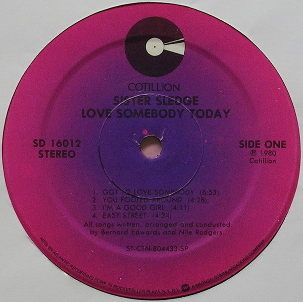 Sister Sledge : Love Somebody Today (LP, Album, SP)
