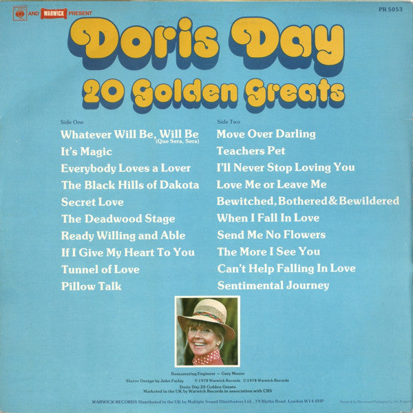 Doris Day : 20 Golden Greats (LP, Comp, MCP)