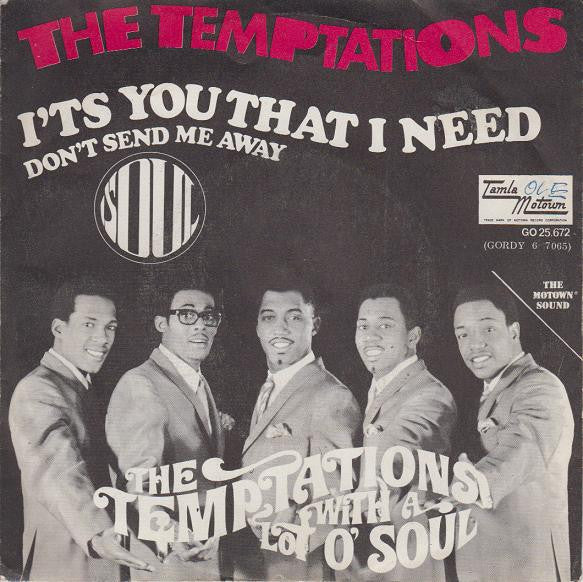 The Temptations : It's You That I Need (7", Single)