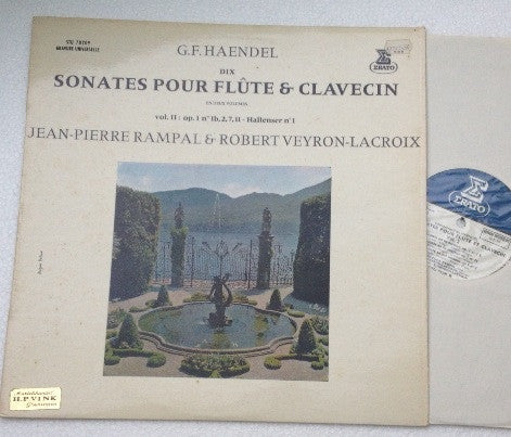 Georg Friedrich Händel - Jean-Pierre Rampal & Robert Veyron-Lacroix : Dix Sonates Pour Flute & Clavecin (Vol. 2) (LP)