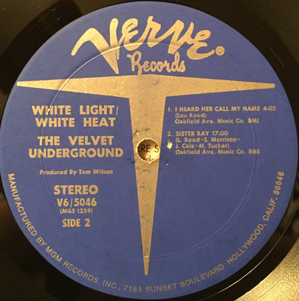 The Velvet Underground : White Light/White Heat (LP, Album, Wes)