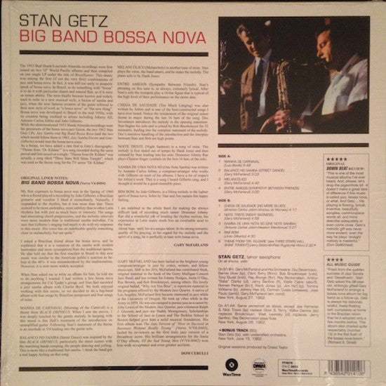 Stan Getz : Big Band Bossa Nova (LP, Album, RE, 180)