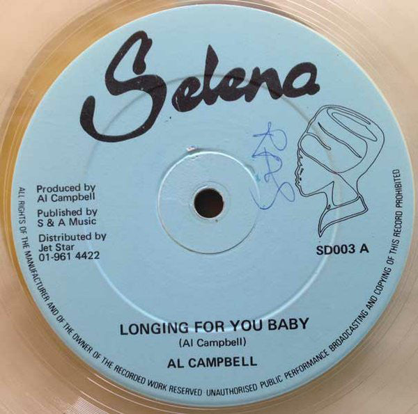 Al Campbell : Longing For You Baby (12", Cle)