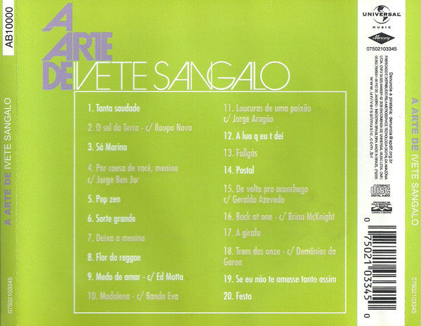 Ivete Sangalo : A Arte De Ivete Sangalo (CD, Comp, RP)