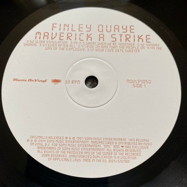 Finley Quaye : Maverick A Strike (LP, Album, RE, 180)
