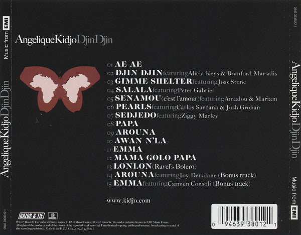 Angélique Kidjo : Djin Djin (CD, Album)