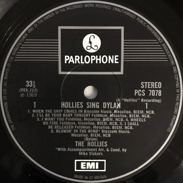 The Hollies : Hollies Sing Dylan (LP, Album)