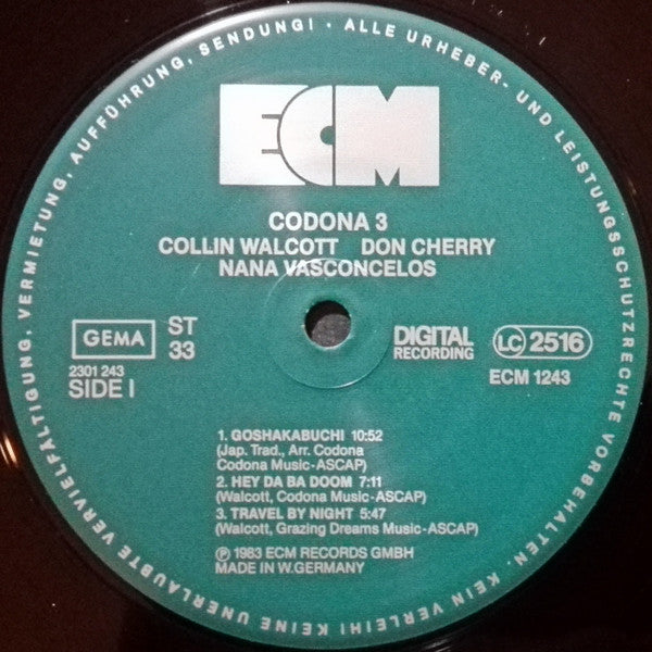 Codona - Codona 3 (LP Tweedehands) - Discords.nl
