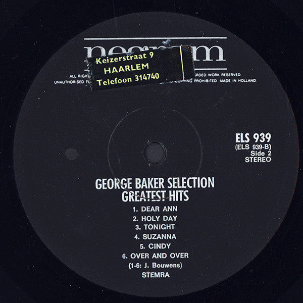 George Baker Selection : Greatest Hits (LP, Comp)