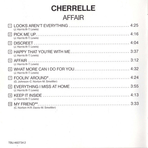 Cherrelle : Affair (CD, Album)