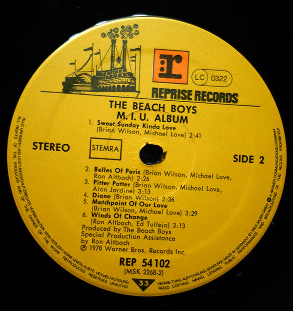 The Beach Boys : M.I.U. Album (LP, Album)