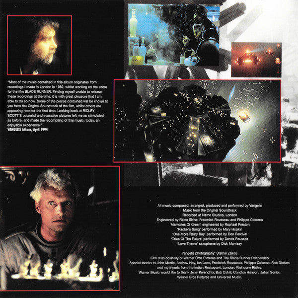 Vangelis : Blade Runner (LP, Album, RE, Gat)