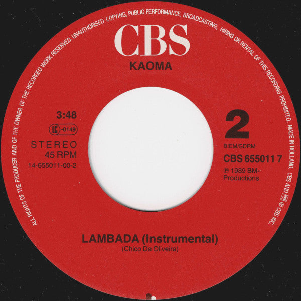 Kaoma - Lambada (7-inch Single Tweedehands) - Discords.nl