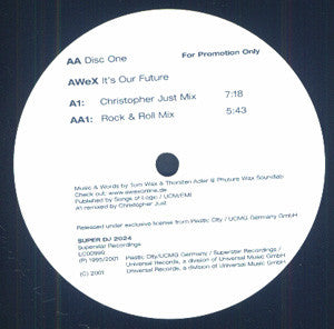 AWeX - It's Our Future (12" Tweedehands) - Discords.nl