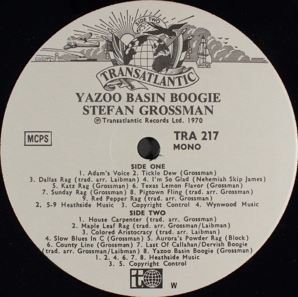 Stefan Grossman : Yazoo Basin Boogie (LP, Album, Mono, RE)