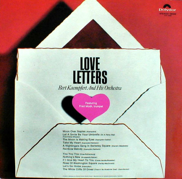 Bert Kaempfert & His Orchestra : Love Letters (LP, Album)