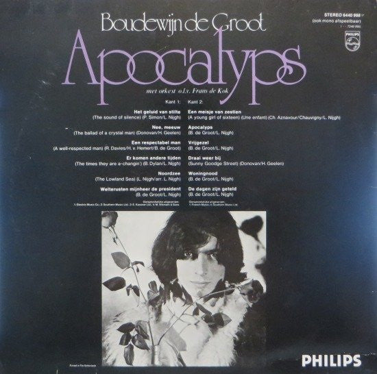 Boudewijn de Groot : Apocalyps (LP, Album, RP)