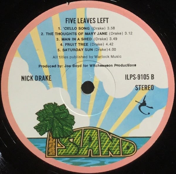 Nick Drake : Five Leaves Left (LP, Album, RE, Gat)
