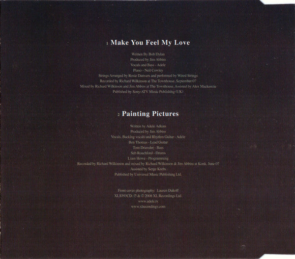 Adele (3) - Make You Feel My Love (CD) - Discords.nl