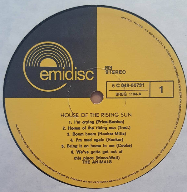 The Animals : House Of The Rising Sun (LP, Comp)
