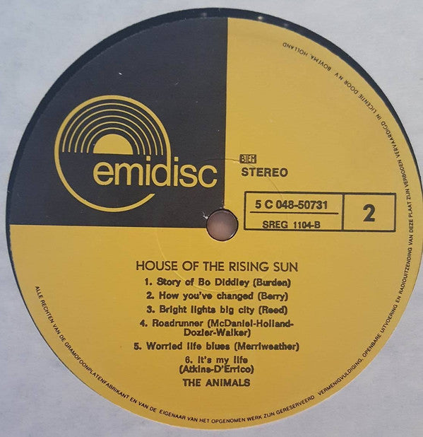 The Animals : House Of The Rising Sun (LP, Comp)