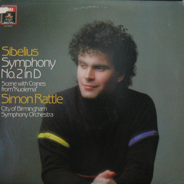 Jean Sibelius, Sir Simon Rattle - City Of Birmingham Symphony Orchestra : Symphony No. 2 In D / Scene With Cranes From "Kuolema" (LP)