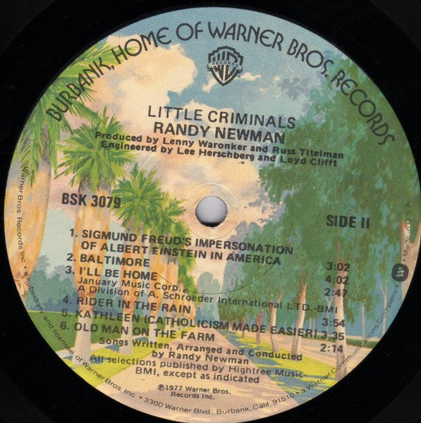 Randy Newman - Little Criminals (LP Tweedehands) - Discords.nl