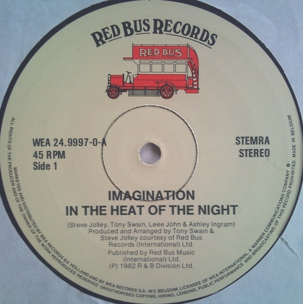 Imagination - In The Heat Of The Night (12" Tweedehands) - Discords.nl