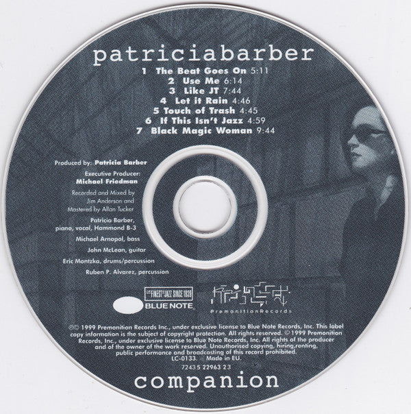 Patricia Barber - Companion (CD Tweedehands) - Discords.nl