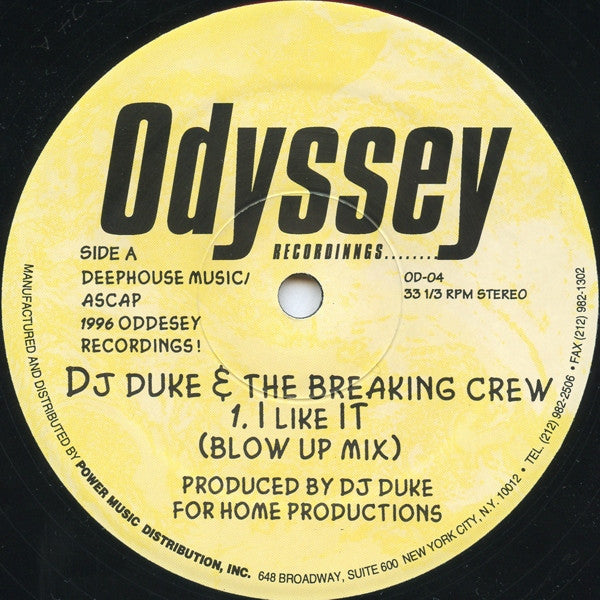 DJ Duke & Breaking Crew, The - I Like It (12" Tweedehands) - Discords.nl